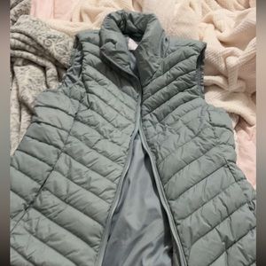 Sage Green old navy puffer vest